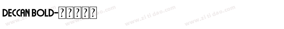 Deccan Bold字体转换